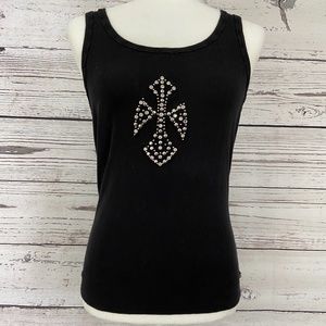 Black Tank with Studding